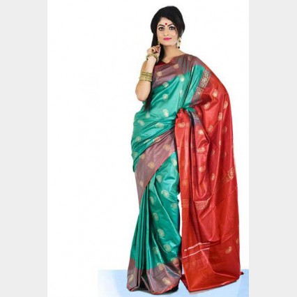 Silk Katan Sharee from Tangail with blouse piece